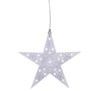 (TG. 36 x 37 x 4.6 cm) Star - 697-10 Leia - Stella in Acrilico Trasparente con 2