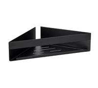 (TG. 36 x 8 x 17 cm) WENKO Turbo-Loc - Mensola angolare Genova Black, in acciaio