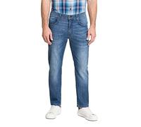 (TG. 36W / 38L) Pioneer Pantalone Uomo 5 Pocket Stretch Denim Jeans, Buffies Blu