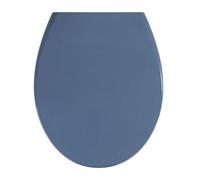 (TG. 37.5 x 44.5 x 10 cm) Wenko Samos, sedile duro in plastica, Bleu Foncé, 37.