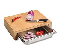 (TG. 37.5L x 27.5l cm) Kesper 5835413 Tagliere con Contenitore di Raccolta, FSC