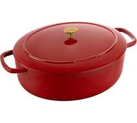 (TG. 37 cm) BALLARINI, Bellamonte, Cocotte, ovale, 37 cm, 9,50 l, rosso - NUOVO
