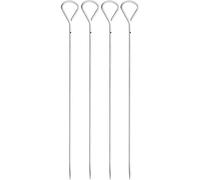 (TG. 37 cm) WMF BBQ Grillspieße Edelstahl 4-Teilig, 37 cm, spiedini di Frutta,
