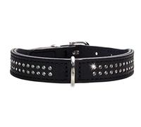 (TG. 37 (XS-S)) Hunter Collare per cani in nappa con diamanti - NUOVO