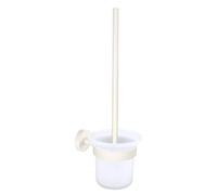 (TG. 379 mm x 112 mm x 145 mm) tesa® MOON WHITE - Set Portascopino in vetro sat