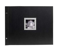 (TG. 37x29 cm) Exacompta 16944E Album Foto con Vite Ricaricabile 40 Pagine Nere