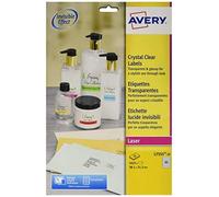 (TG. 38.1 x 21.2) Avery L7551-25 Mini Etichette, 65 Pezzi per Foglio, 25 Fogli,