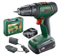 (TG. 38.1 x 28.9 x 10 cm) Bosch Trapano a batteria UniversalDrill 18V, 2 Batteri