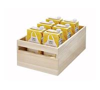 (TG. 38.1x25.4x15.7cm) iDesign Eco Wood Porta Oggetti con Manici, Ampio Contenit