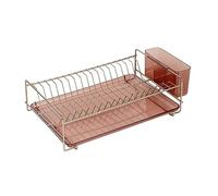 (TG. 38,5x25x12cm.) Sauvic Scolapiatti acciaio inossidabile con finitura rame, 3