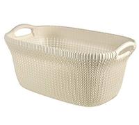 (TG. 38.5x59.5x27 cm) Curver Knit Cesta Portab. - 40 Lt - 60X39X27H Bianco - NUO