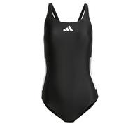 (TG. 38) adidas Donna 3 STRIPES C-BACK SWIMSUIT, Black / White, 28 - NUOVO