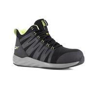 (TG. 38 EU Larga) Reebok Work IB2222 Linea Astroride Safety, Nero, puntale in co