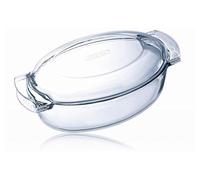 (TG. 38 x 23 cm) Pyrex vetro ovale Casseruola, 5.8 L - NUOVO