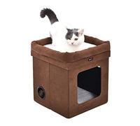(TG. 38 x 38 x 43 cm) Amazon Basics - Casetta pieghevole per gatto, Marrone, 38