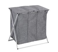 (TG. 38 x 57 x 57 cm) WENKO DIE BESSERE IDEE Cesto portabiancheria Trio Top capa