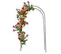 (TG. 38x140x240 cm) Relaxdays Arco Sostegno per Piante Rampicanti, in Metallo, M