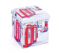 (TG. 38x38x38 cm) Inter Link - Contenitore con coperchio - Scatola pieghevole -