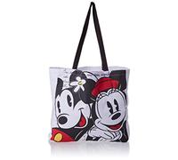 (TG. 38x41 cm) Egan Shopper Bag Mickey e Minnie - NUOVO