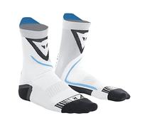 (TG. 39-41) Dainese Dry Mid Socks, Calze Medie Moto, per Uomo e Donna, Nero/Blu,