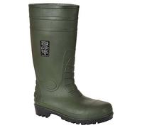 (TG. 39 EU) Portwest FW95GNR39 Stivale Total Safety Wellington S5, Verde, 39 - N