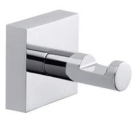 Tesa Ekkro Appendi Asciugamani, Metallo Cromato Lucido, Autoadesivo, Tecnologia di Montaggio Adesiva, 50mm x 50mm x 63mm