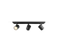 (TG. 3er Spot + Dimmschalter) Philips Hue White Ambiance Runner 3 spot, nero, GU