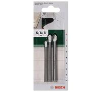 (TG. 3tlg. Set (Ø 5-8 mm)) Bosch 2609255588 DIY - Set punte per piastrelle, 3 p
