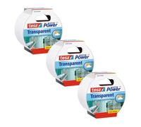 (TG. 3x 10m x 50mm) tesa® Extra Power - Nastro adesivo trasparente, confezione