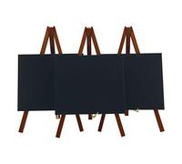 (TG. 3x) Securit Set 3 lavagnette Mini da tavolo - 24x15 - Mogano - NUOVO