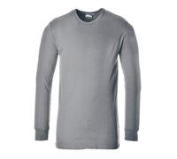 (TG. 3XL) Portwest B123GRRXXXL T-Shirt Termica Manica Lunga, Grigio, 3 XL - NUOV