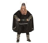 (TG. 3XL) "VIKING" (coat, pants, belt, arm warmers, leg warmers, cape, helmet) -