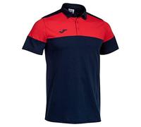 (TG. 4-5 anni) Joma Polo m/c Uomo Crew V Blu Navy Rosso - NUOVO