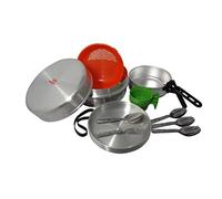 (TG. 4,5 l) Cao Camping - Set di pentole Bivouac Popote per 4 Persone in Allumin
