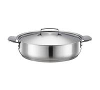 (TG. 4.5 litri) Fiskars Teglia con Coperchio, Ø 28 cm, Con Rivestimento, Adatta
