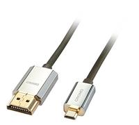 (TG. 4.5 m) LINDY - Cavo HDMI a Micro HDMI A/D, CROMO Slimline 4.5 Metri, Cavett