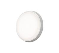 Konstsmide Gnosjö 7974-250 A - Lampada da parete per esterni, in alluminio, 4,5 x 17,5 x 17,5 cm, colore: Bianco