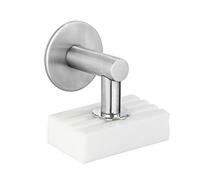 (TG. 4,5 x 4 x 7 cm) WENKO Portasapone Magnetico in Acciaio Inox Lucido, con Mag