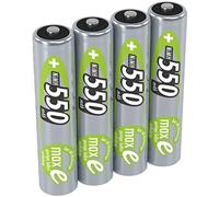 (TG. 4 Batterie) ANSMANN 4x Batterie ricaricabili mini stilo AAA - 550 mAh 1,2 V