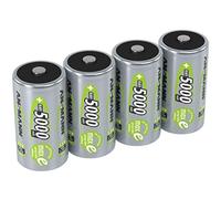 (TG. 4 Batterie) ANSMANN 4x Batterie ricaricabili stilo Mono D - 5000 mAh 1,2 V