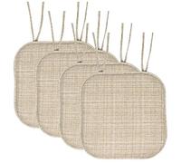 (TG. 4 Count (Pack of 1)) Sweet Home Collection Cuscino per sedia in memory foam