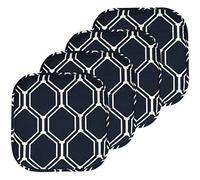 (TG. 4 Count (Pack of 1)) Sweet Home Collection Cuscino per sedia in memory foam