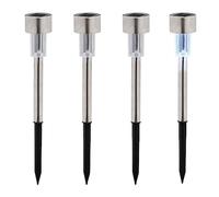 (TG. 4 Luci) Relaxdays Lampade Solari da Giardino, Set da 4, LED Luce Bianca Imp