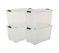 (TG. 4 Pezzi da 70 Litri) Iris Ohyama 107157 Set di Scatole da 68 x 39 x 38,5 cm