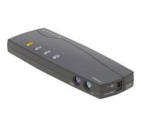 (TG. 4-Port with cables) Belkin F1DB104P2eaB - Switch KVM Desktop a 4 Porte con