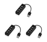 (TG. 4 porte (Confezione da 3)) Ewent - Hub con 4 Porte USB 2.0 480 Mbps - Compa