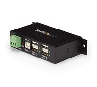 (TG. 4 Porte) StarTech.Com HUB USB 2.0 Industriale in Metallo a 4 Porte con Prot