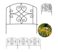 (TG. 4 tlg.) Relaxdays Recinzione da Giardino, Set 4 Pareti per Cortile, Recinto