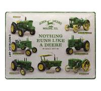 (TG. 4 x 3) Nostalgic-Art John Deere - Model Chart - Geschenk-Idee für Trak