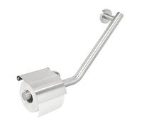 TIGER Boston Comfort & Safety Maniglione di Sicurezza con Portarotolo, Acciaio Inox Spazzolato, 40,4 x 24,1 x 8 cm